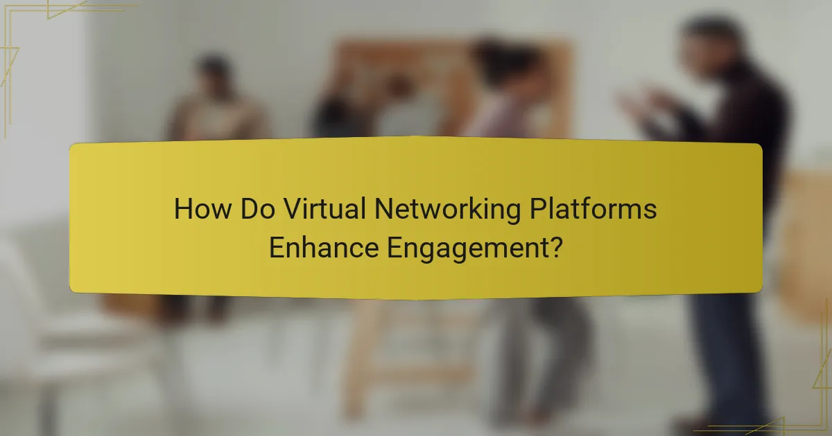 How Do Virtual Networking Platforms Enhance Engagement?